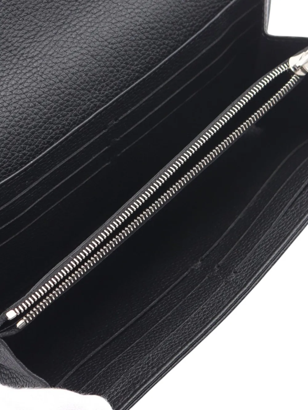 Pre-owned Louis Vuitton 2016 Monogram Mahina Iris Wallet Long Wallets In Black