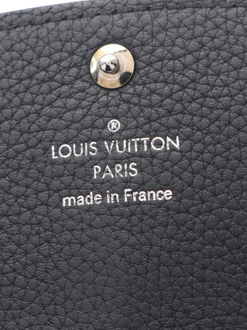 Pre-owned Louis Vuitton 2016 Monogram Mahina Iris Wallet Long Wallets In Black