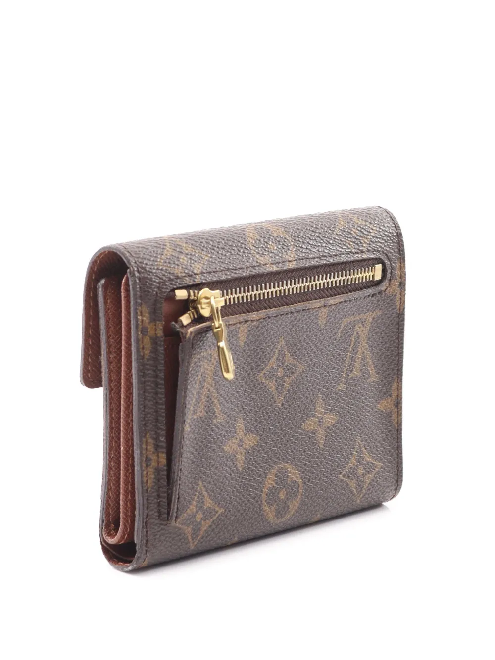 Pre-owned Louis Vuitton 2009 Monogram Koala Trifold Wallet Small Wallets In Brown