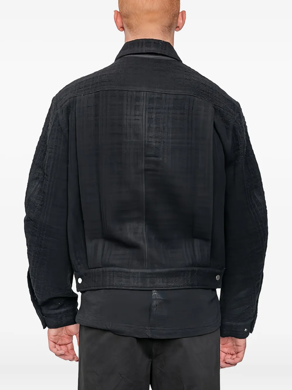 Joe Chia Maul Zipped Overshirt In Black