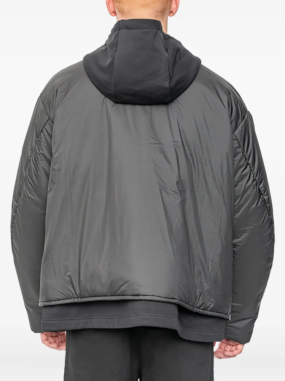 Joe Chia Sokka Padded Hooded Jacket In Gray