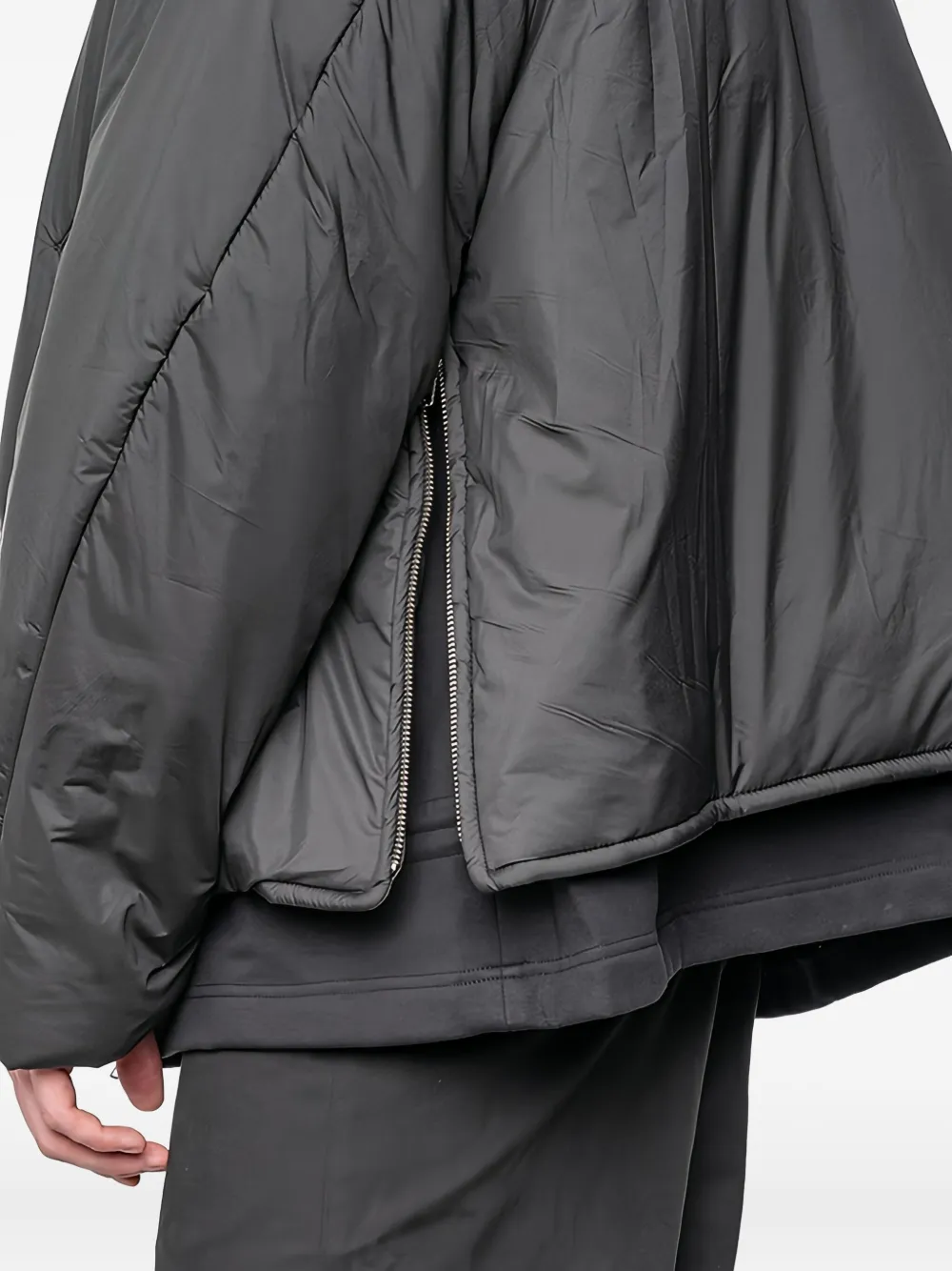 Joe Chia Sokka Padded Hooded Jacket In Gray