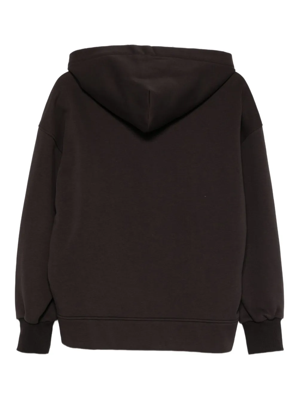 DONDUP logo-tape hoodie - Zwart