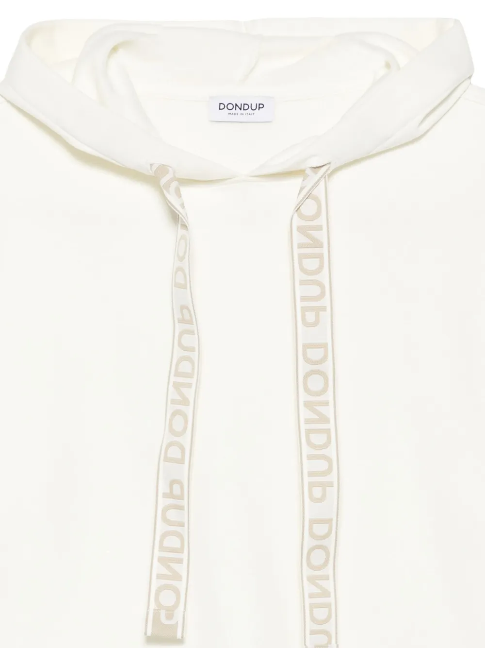 DONDUP Hoodie met logoband Wit
