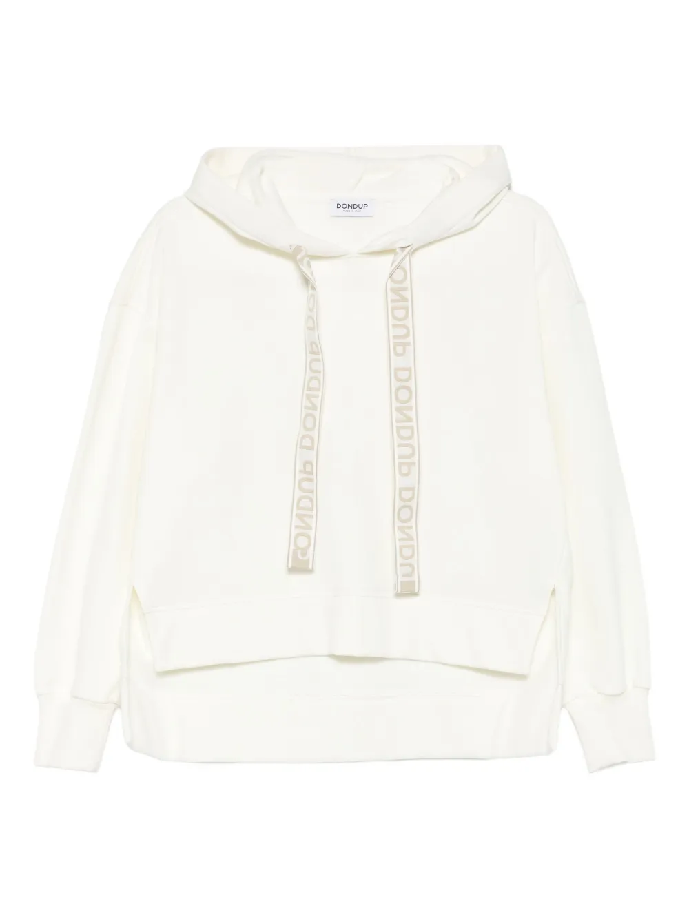 DONDUP hoodie con franja del logo | blanco | Image 1