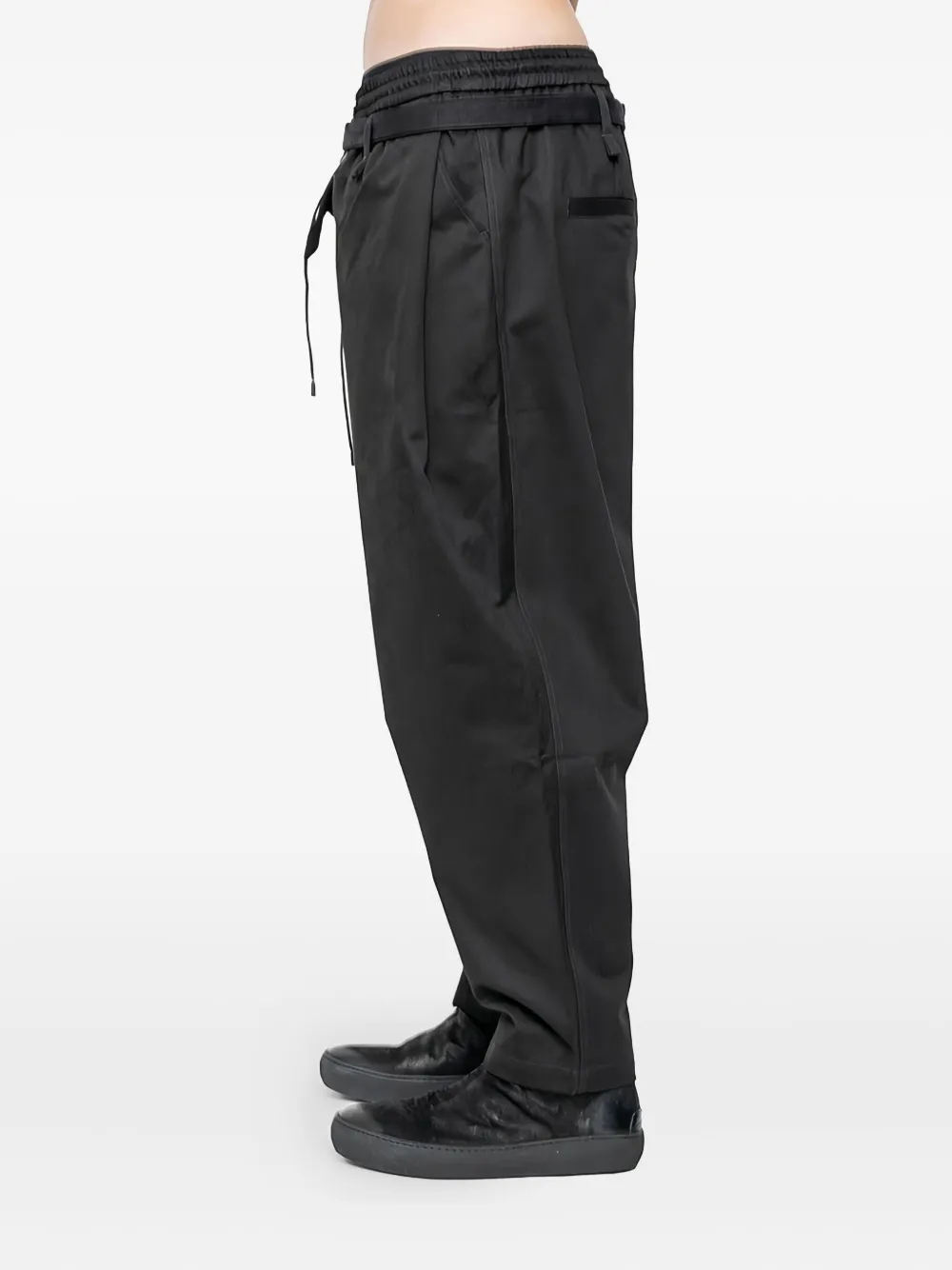 Joe Chia Depa belt-loop trousers - Zwart