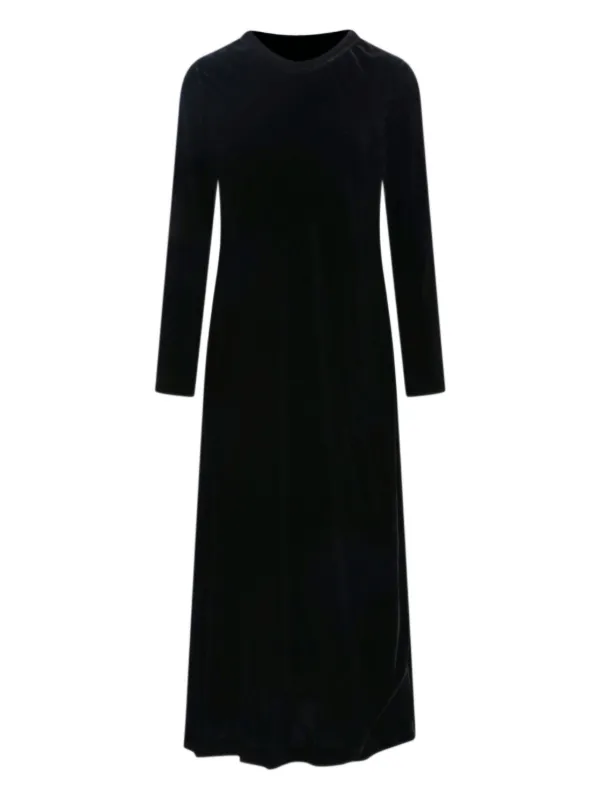 Aspesi Velvet Midi Dress - Black
