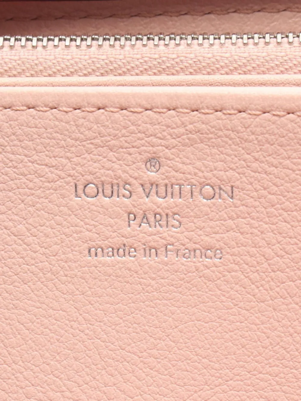 Pre-owned Louis Vuitton 2018 Monogram Mahina Zippy Wallet Long Wallets In Pink