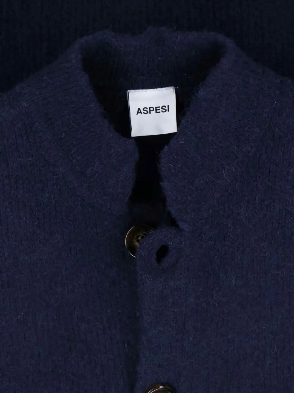 Aspesi Patch-pocket Cardigan In Blue