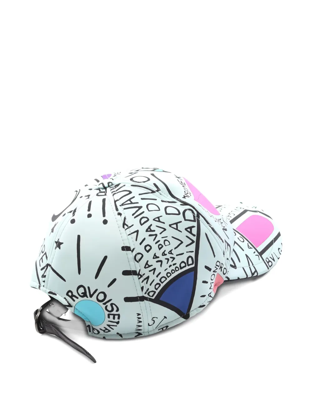 Bvlgari Pre-Owned 2010s Onomatopoeia printed silk cap | Men | Image 2