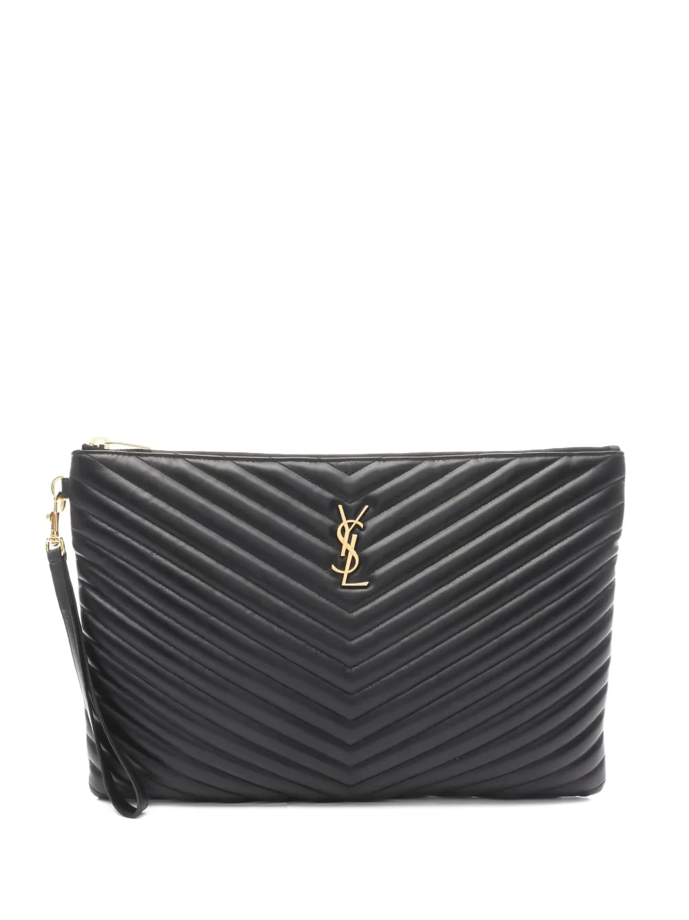 Saint Laurent Pre-Owned 2020s Cassandre clutch bag | Black | Image 1