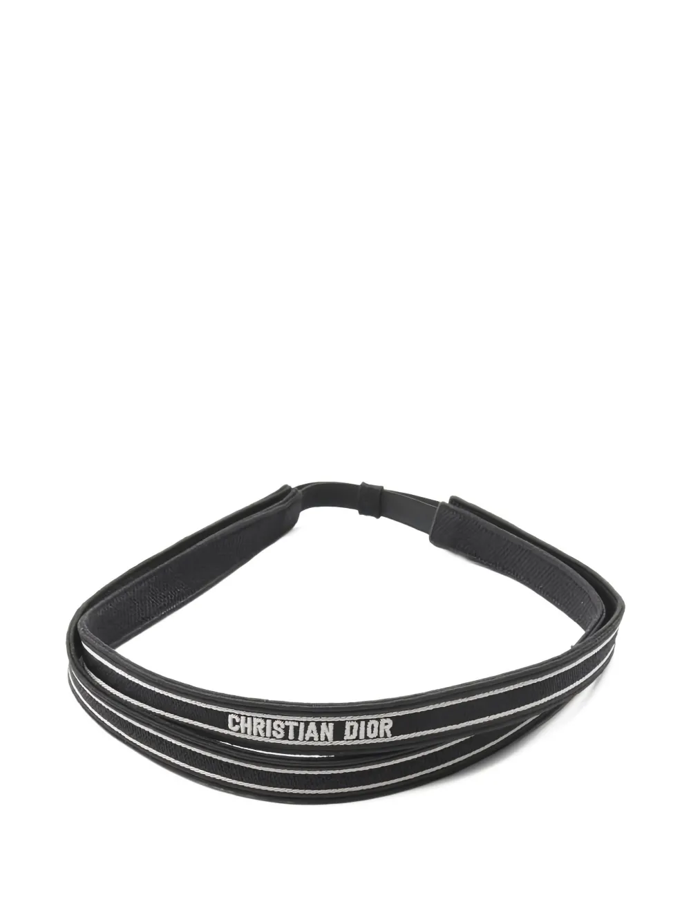 Christian Dior Pre-Owned logo hair band | Black | Image 1
