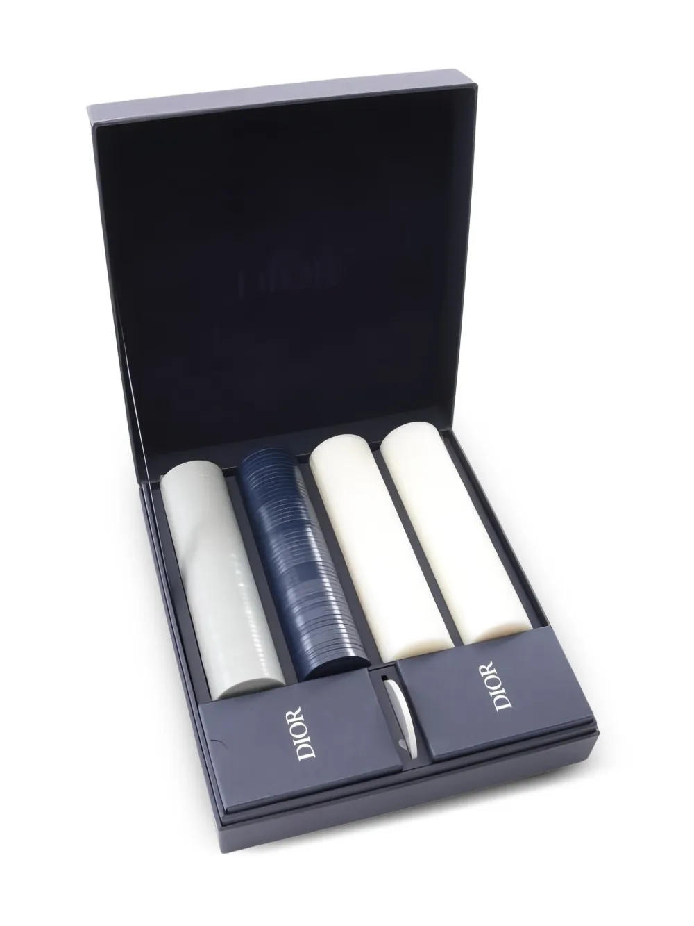 Christian Dior Pre-Owned 2010s logo poker set | Blue | Image 1