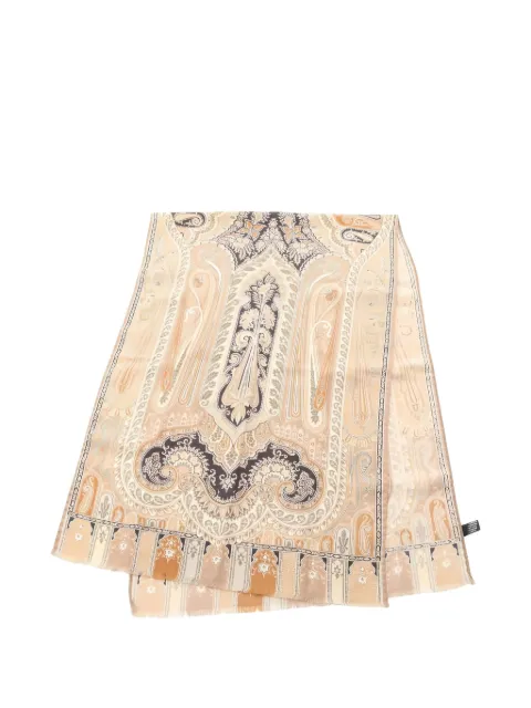Etro Pre-Owned mascada Stall con logo estampado 2010