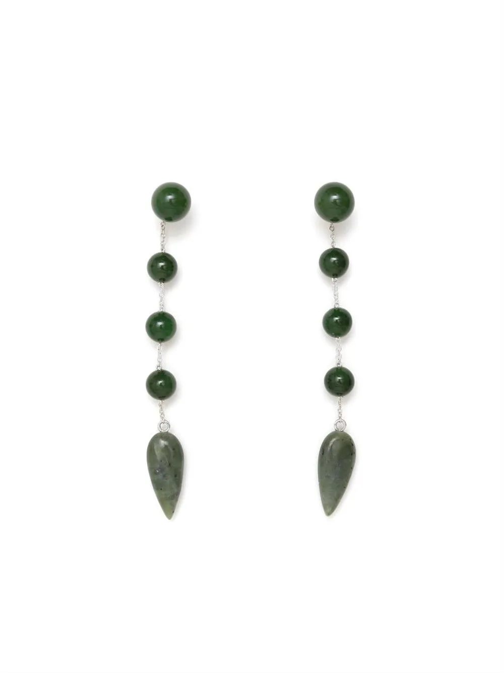 Sophie Buhai beaded drop earrings - シルバートーン Sophie Buhai beaded drop earrings - シルバートーン
