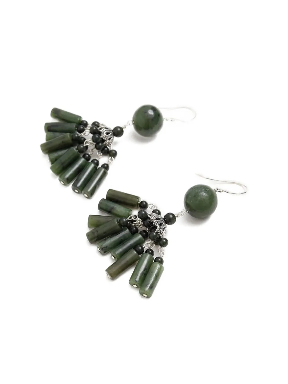 Sophie Buhai beaded drop earrings - Groen