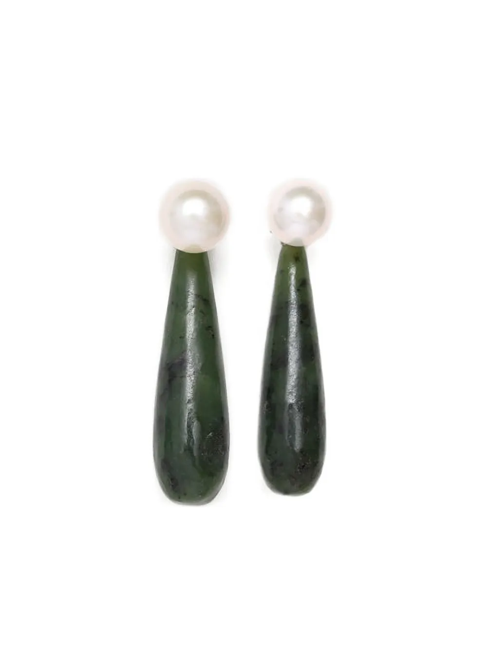 Sophie Buhai Pearl drop earrings | Green | Image 1