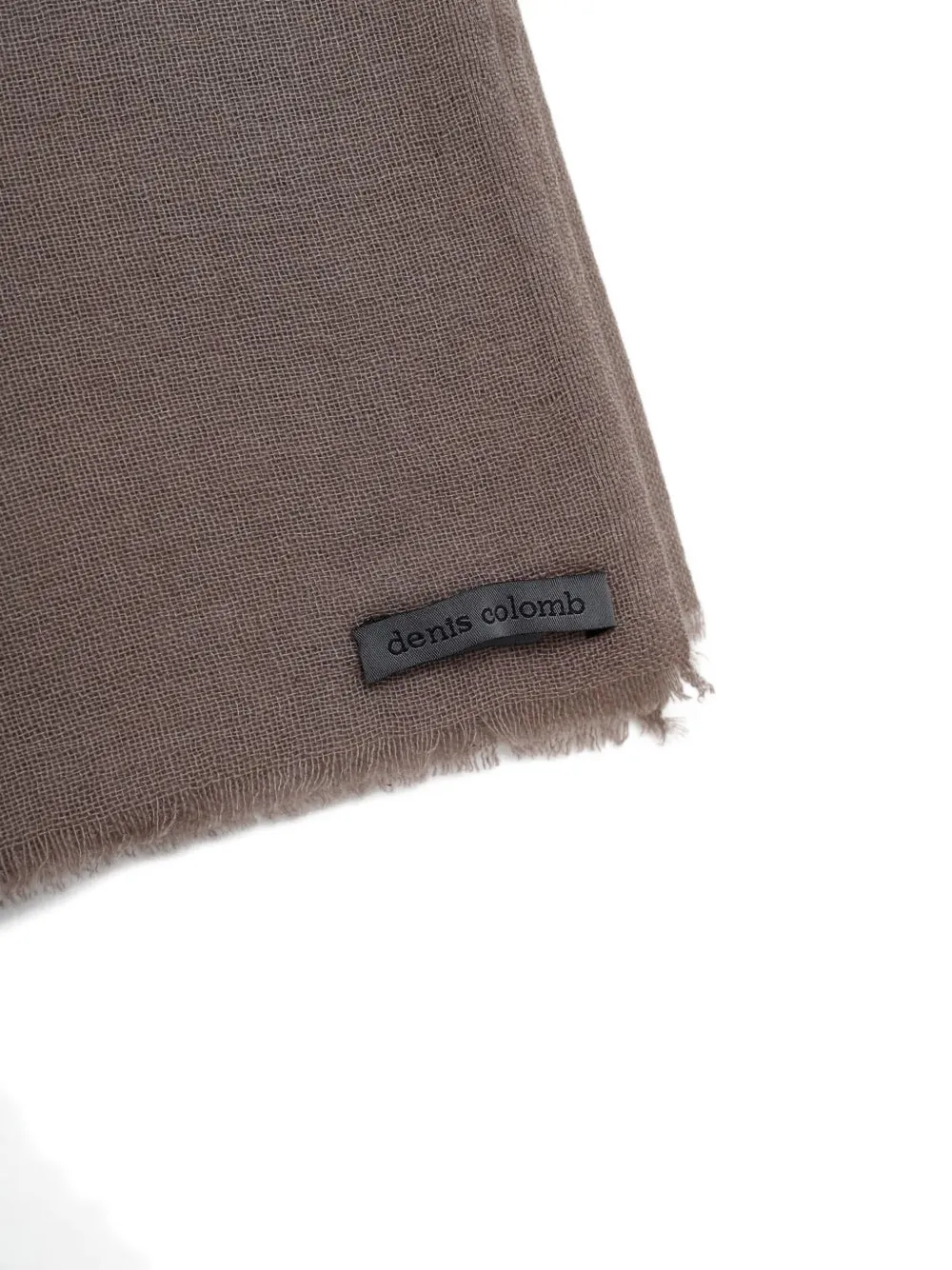 Denis Colomb Fringed Ringshawl Scarve In Brown