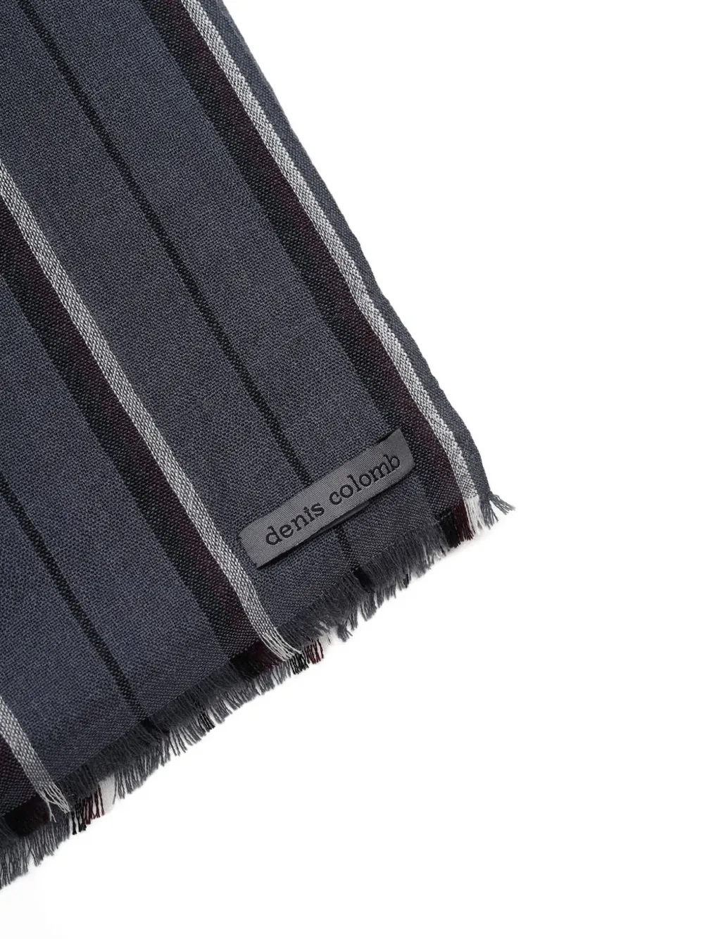 Denis Colomb Plaid Kita Scarf In Brown