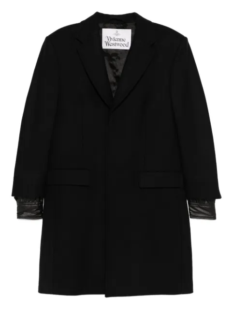 Vivienne Westwood manteau en laine vierge mélangée à simple boutonnage
