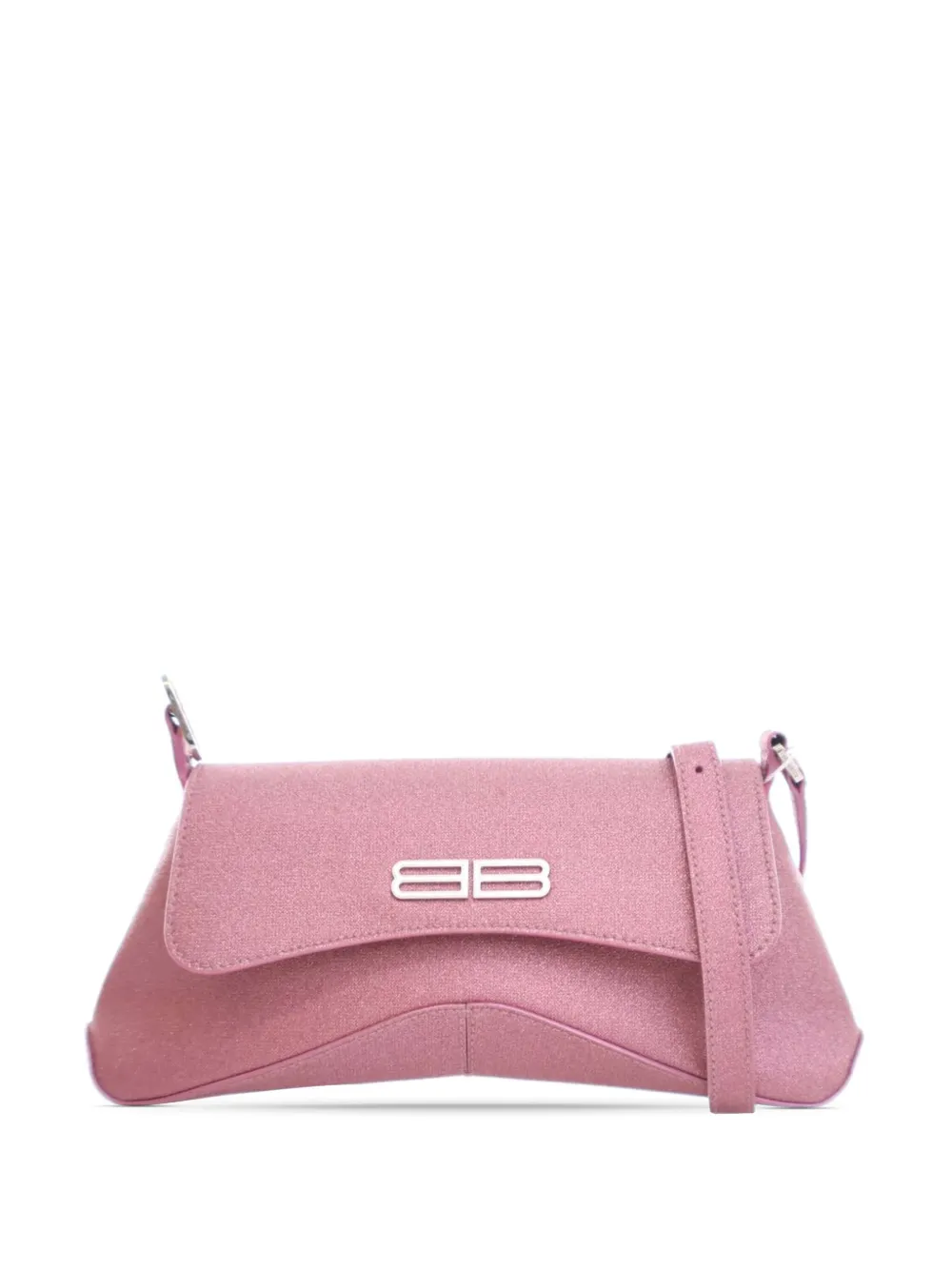 Balenciaga Pre-Owned 2022 スモール グリッター ファブリック XX フラップ ショルダーバッグ - ピンク Balenciaga Pre-Owned 2022 スモール グリッター ファブリック XX フラップ ショルダーバッグ - ピンク
