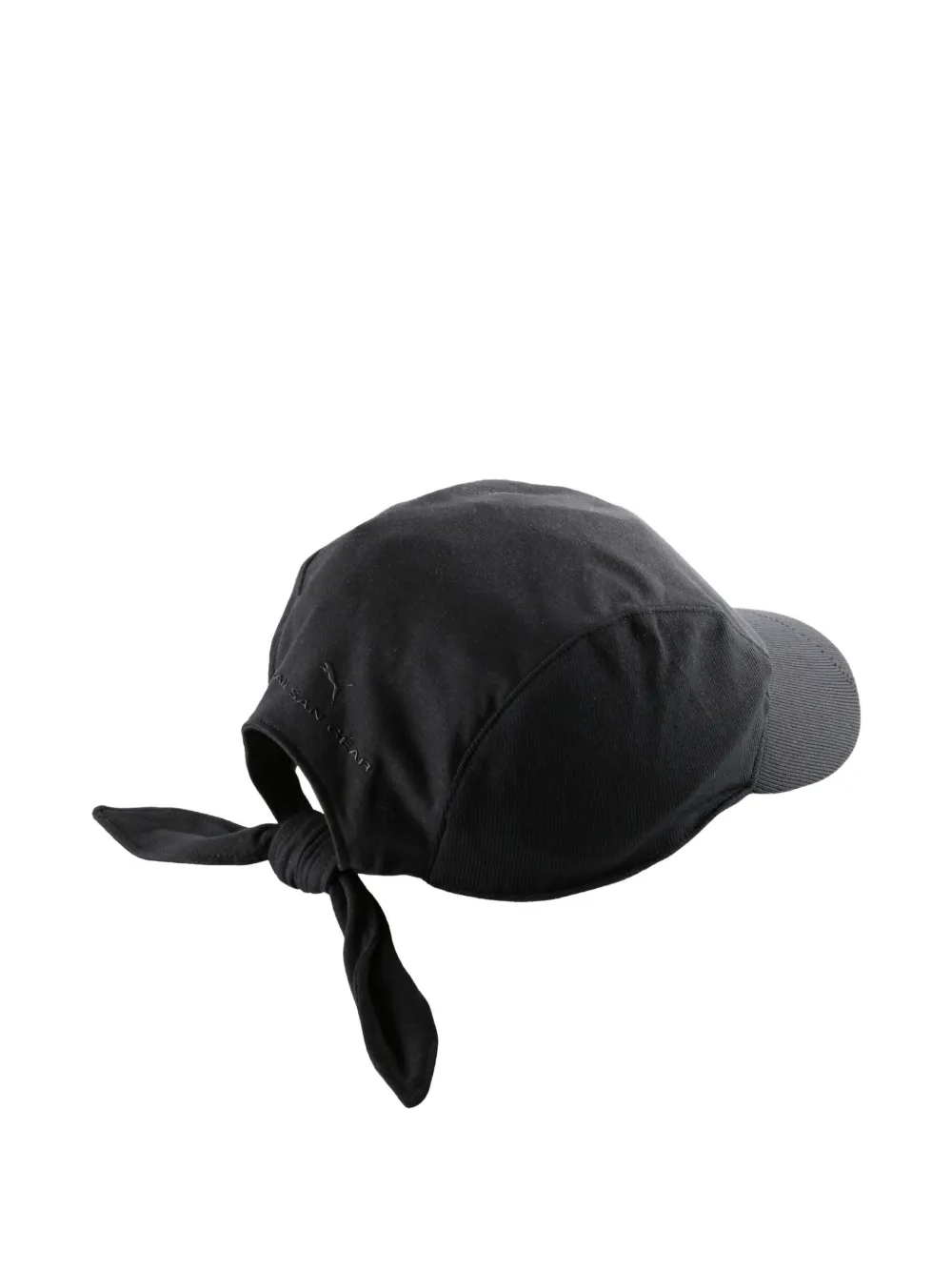 Puma Tie-detail Cap In Black
