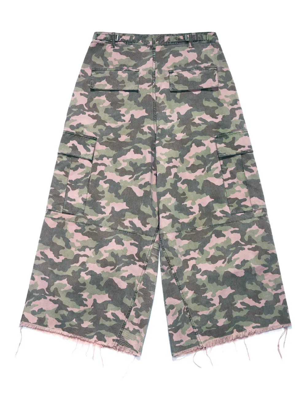 Mainless Camouflage Print Trousers In Brown