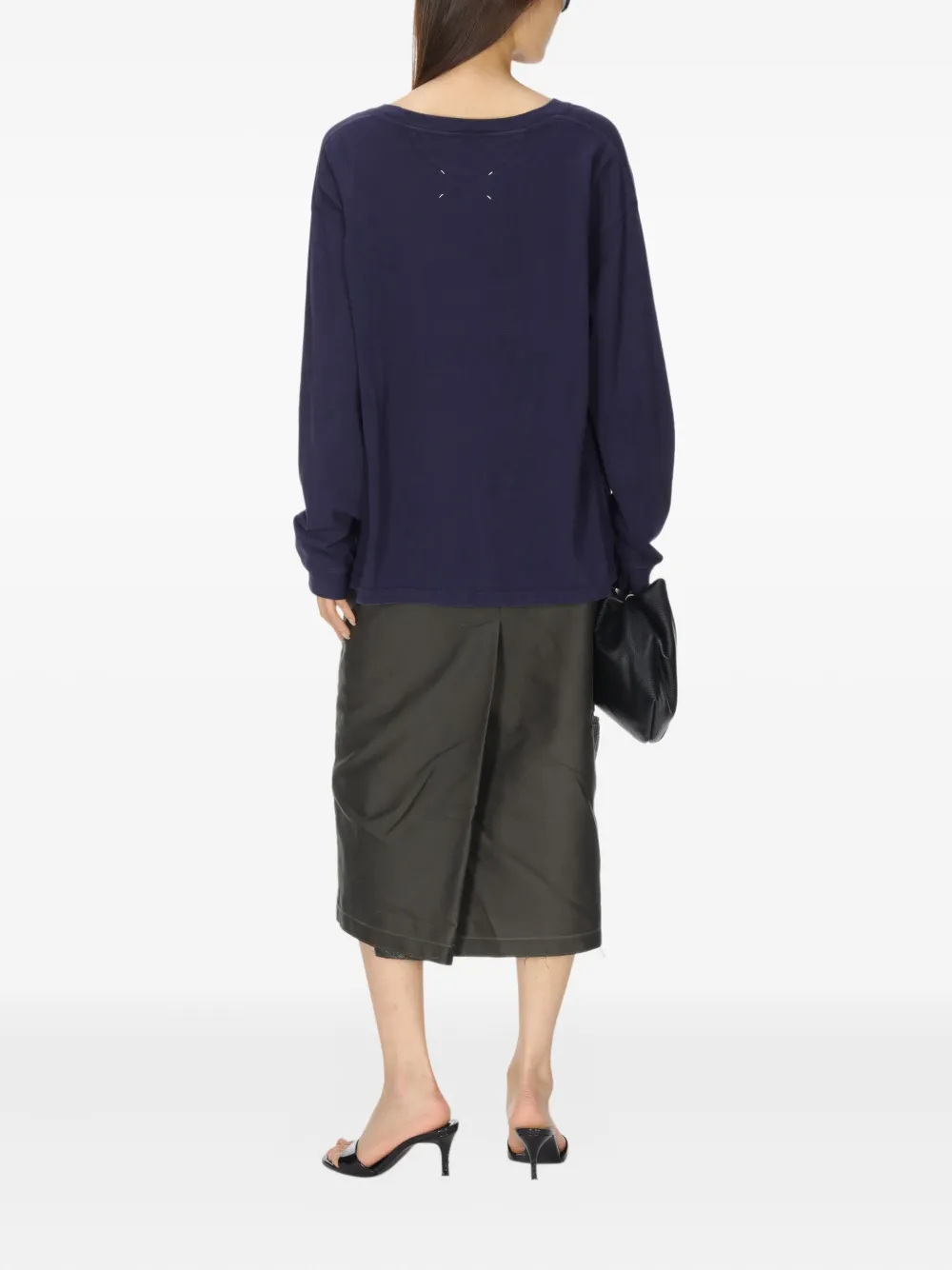 Maison Margiela Bingo Long-sleeve T-shirt In Blue