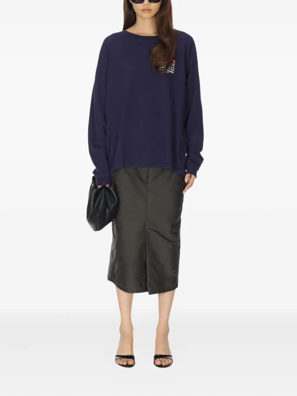 Maison Margiela Bingo Long-sleeve T-shirt In Blue