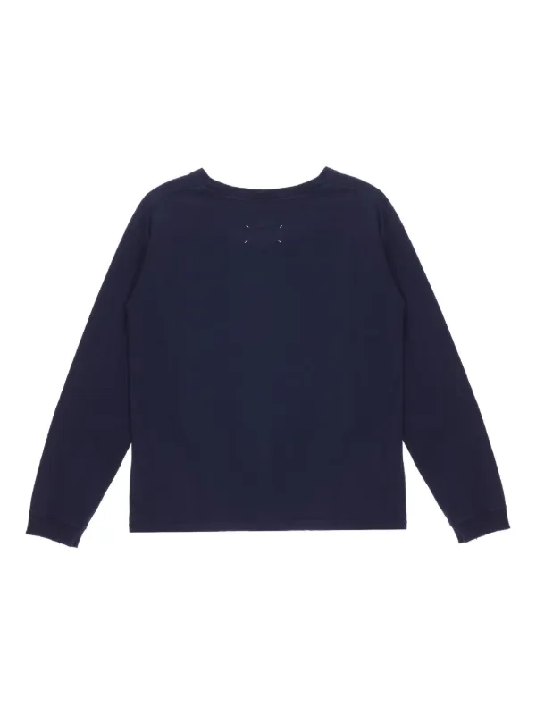 Maison Margiela Bingo long-sleeve T-shirt | Blue | FARFETCH NO