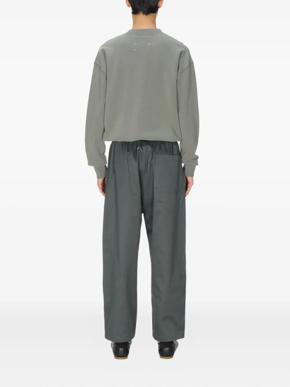Maison Margiela Sweater met halve rits Grijs