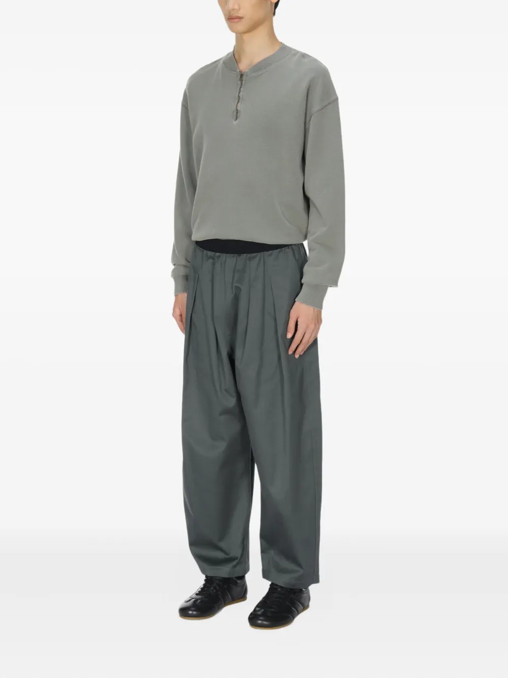 Maison Margiela Sweater met halve rits Grijs