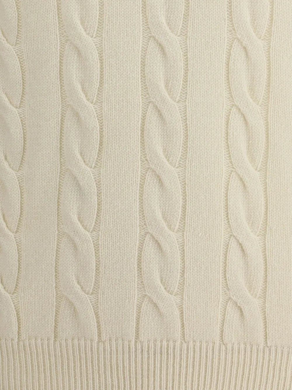Aragona Braided Turtleneck Sweater In Neutral