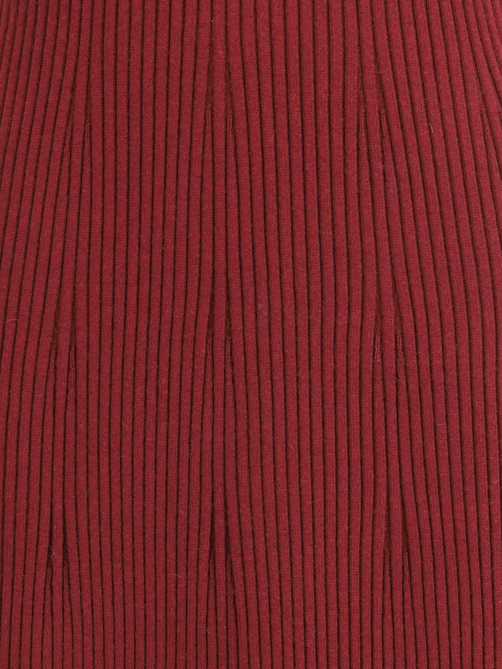 Sa Su Phi Ribbed Cashmere Silk Sleeveless Long Dress In Red