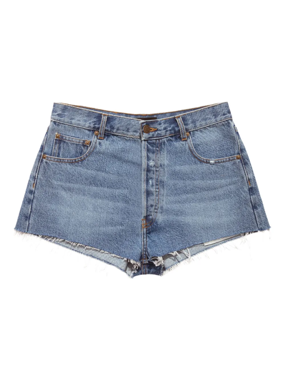 Mainless short en jean à bords francs | bleu | Image 1