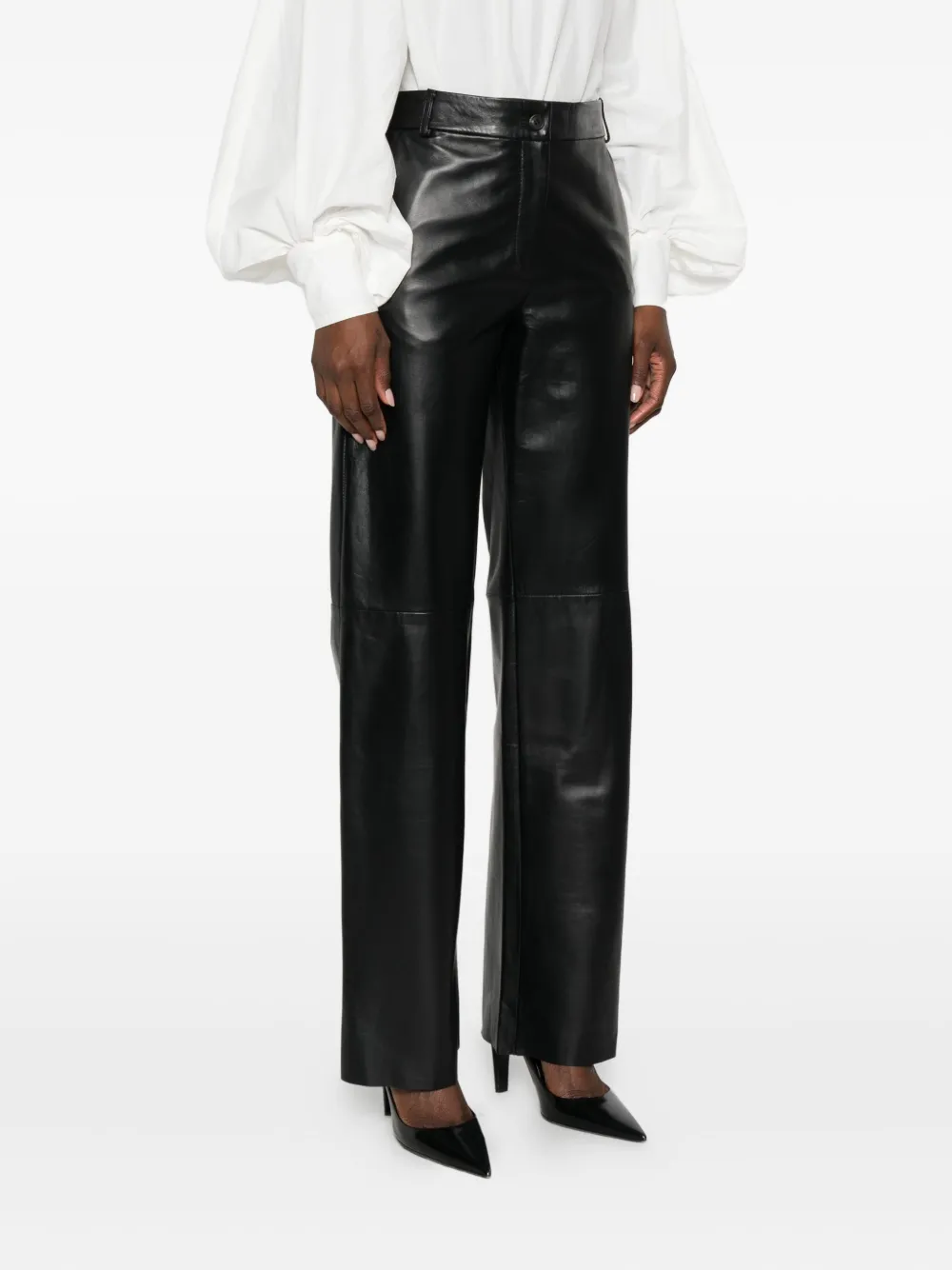 Antonelli Belt Loop Casual Pantslli In Animal Print