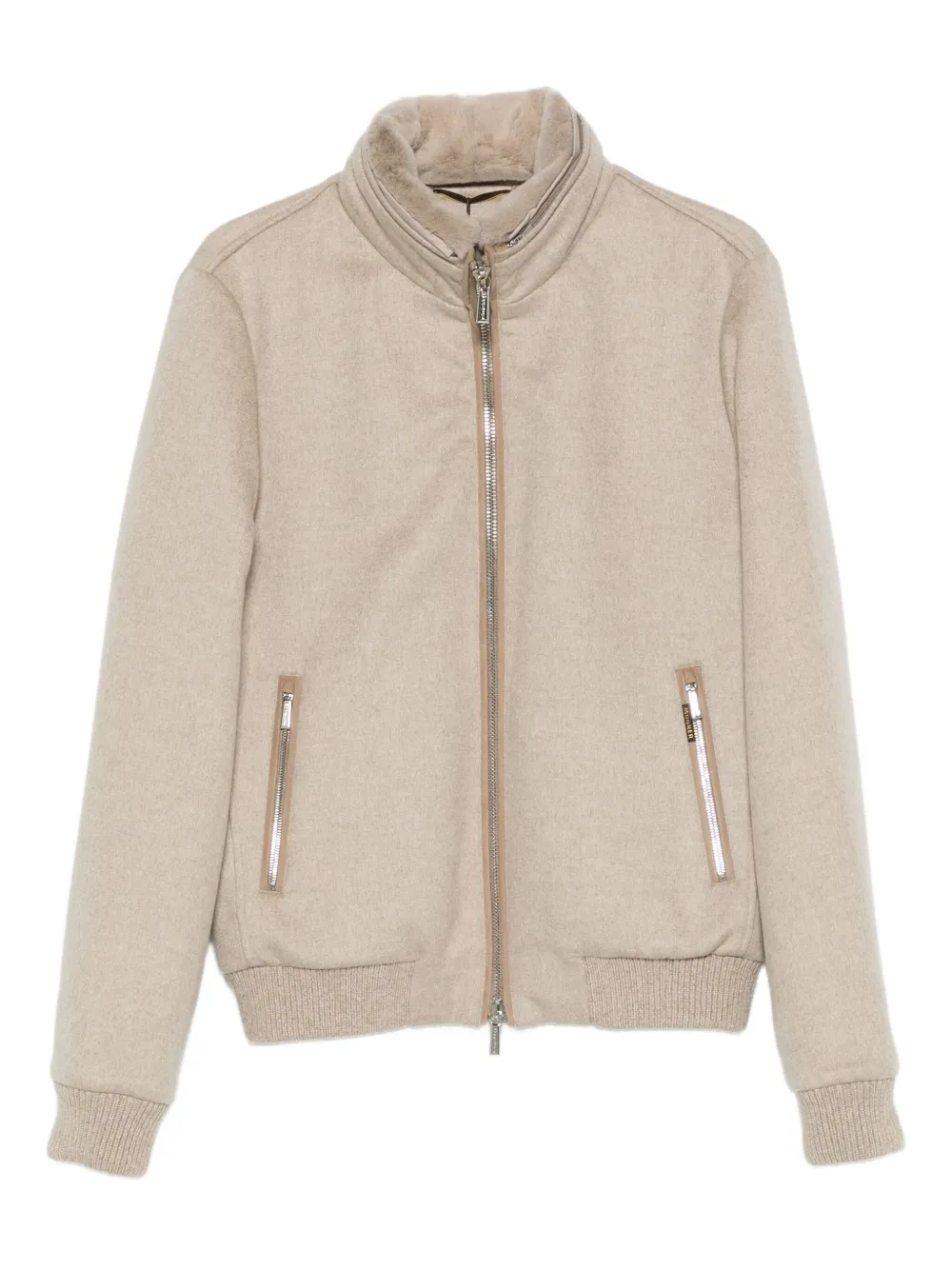 Moorer cashmere zip-up jacket | Neutrals | Image 1