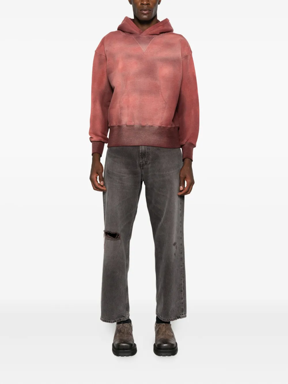 Taiga Takahashi Pouch-pocket Hoodie In Red