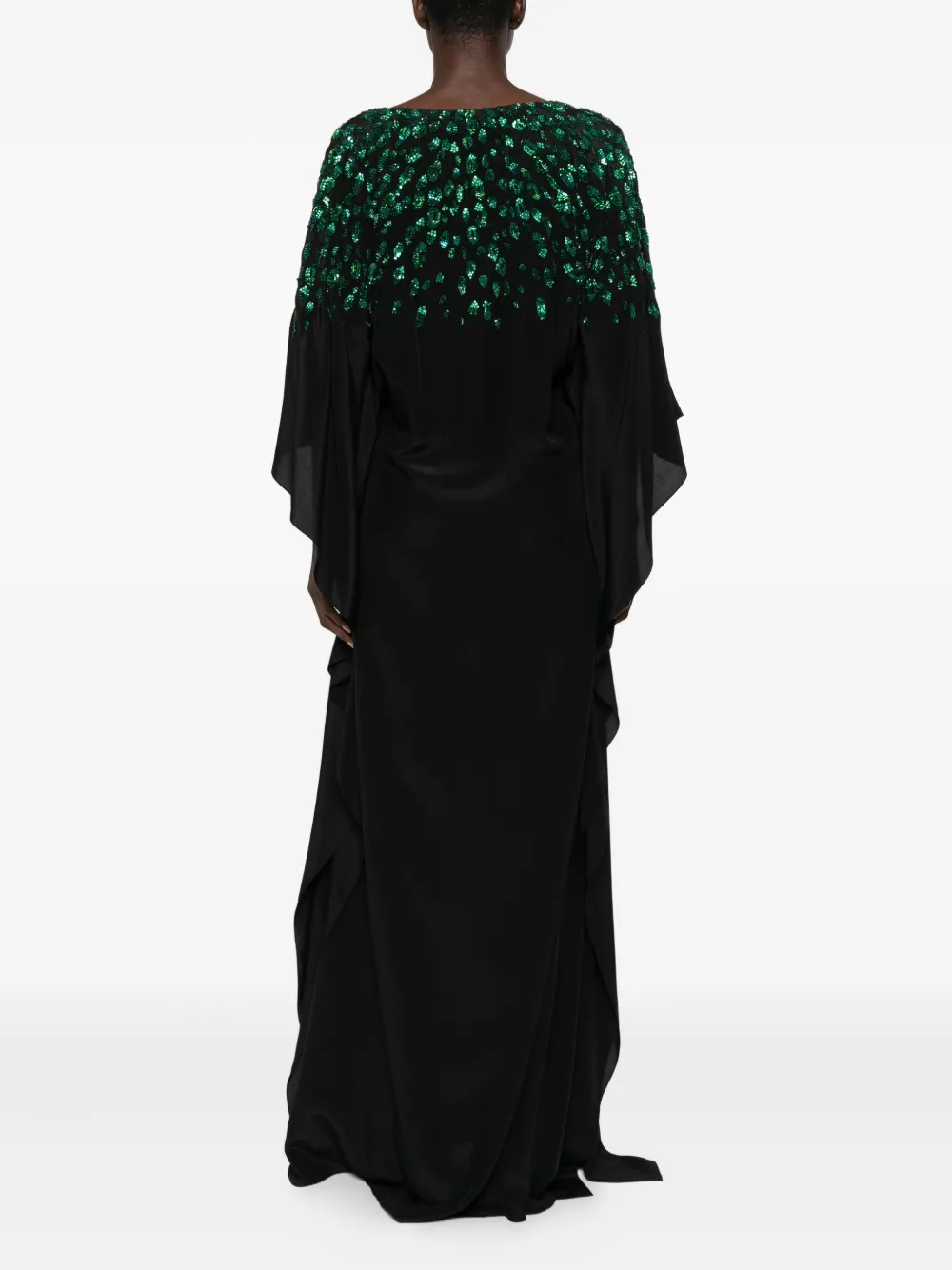 Roberto Cavalli Maxi-jurk verfraaid met pailletten Zwart