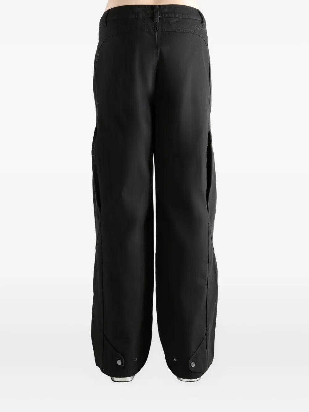 PUMA Broek met wijde pijpen Zwart