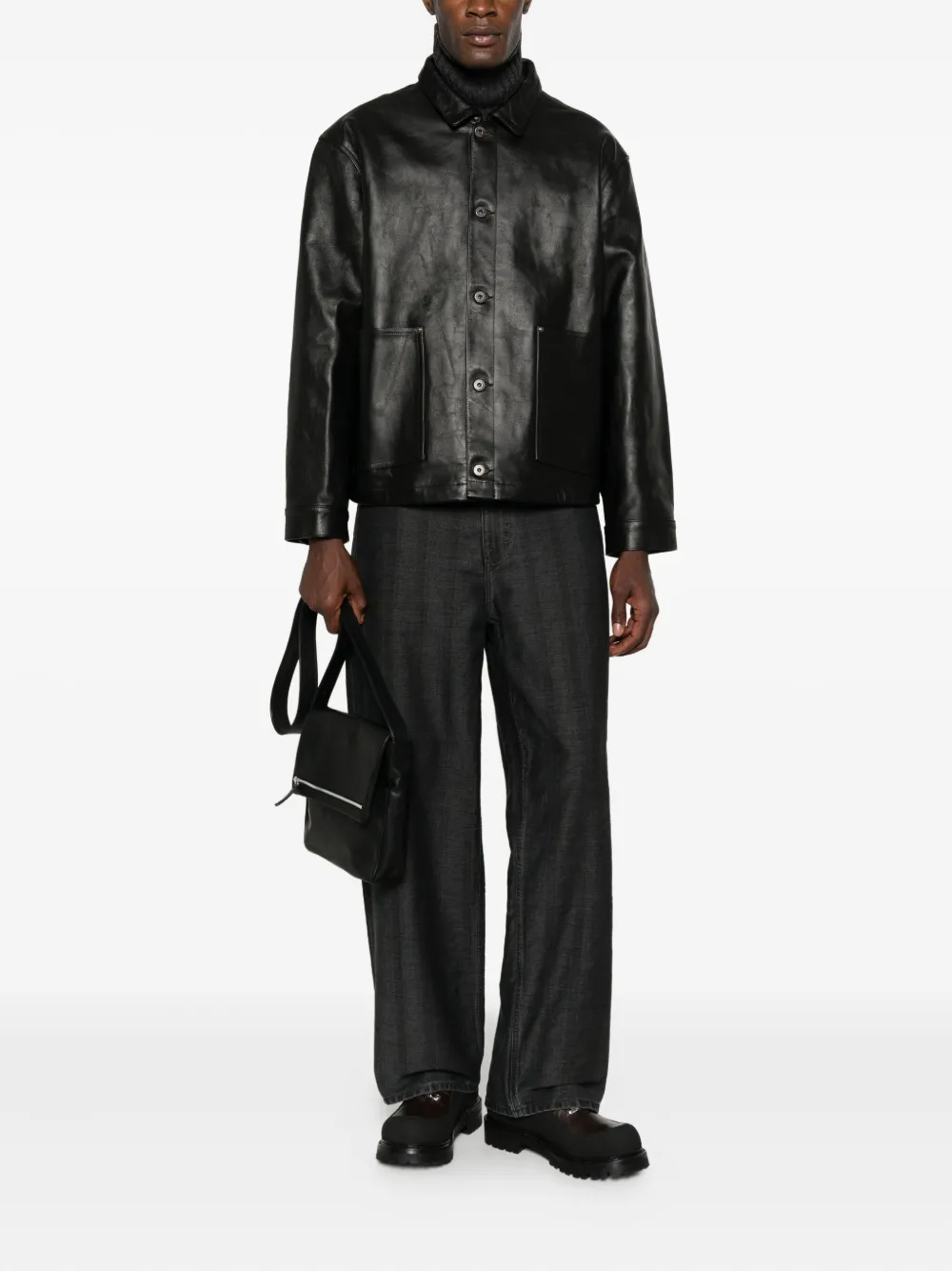 TAIGA TAKAHASHI Hemdjacke aus Leder | Hemdjacken | Image 2