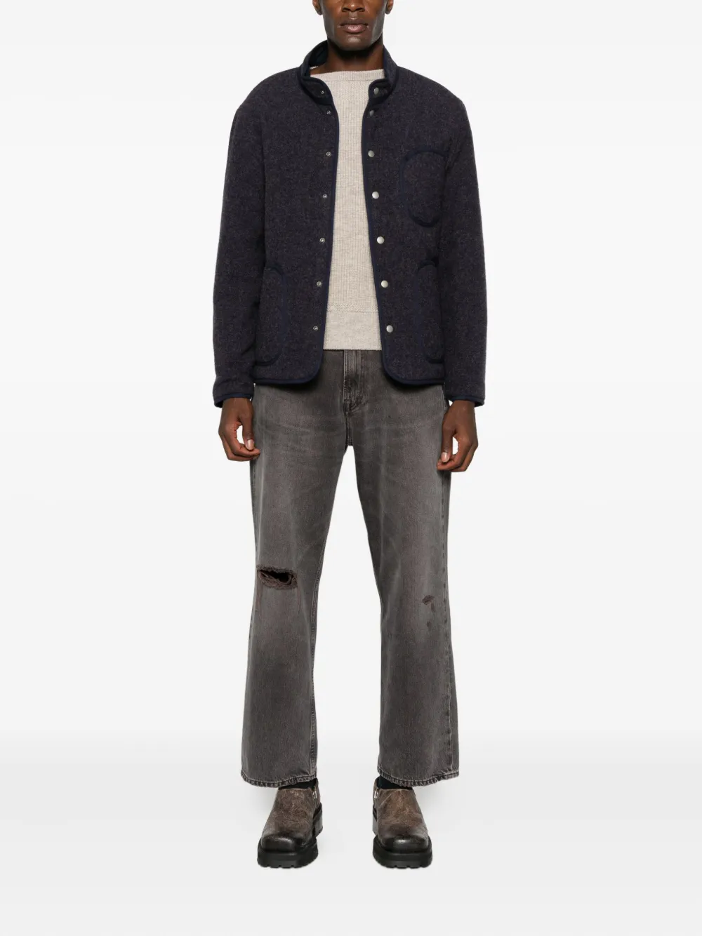 TAIGA TAKAHASHI press-stud fastening jacket | Shirt Jackets | Image 2