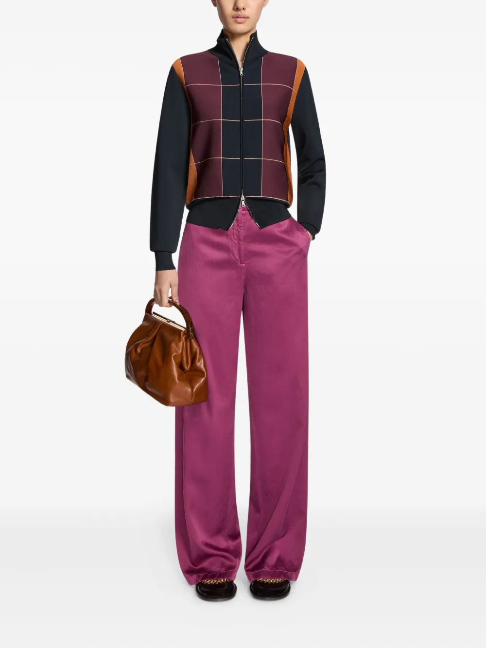 DRIES VAN NOTEN zipped checked jacket | Bomber Jackets | Image 2