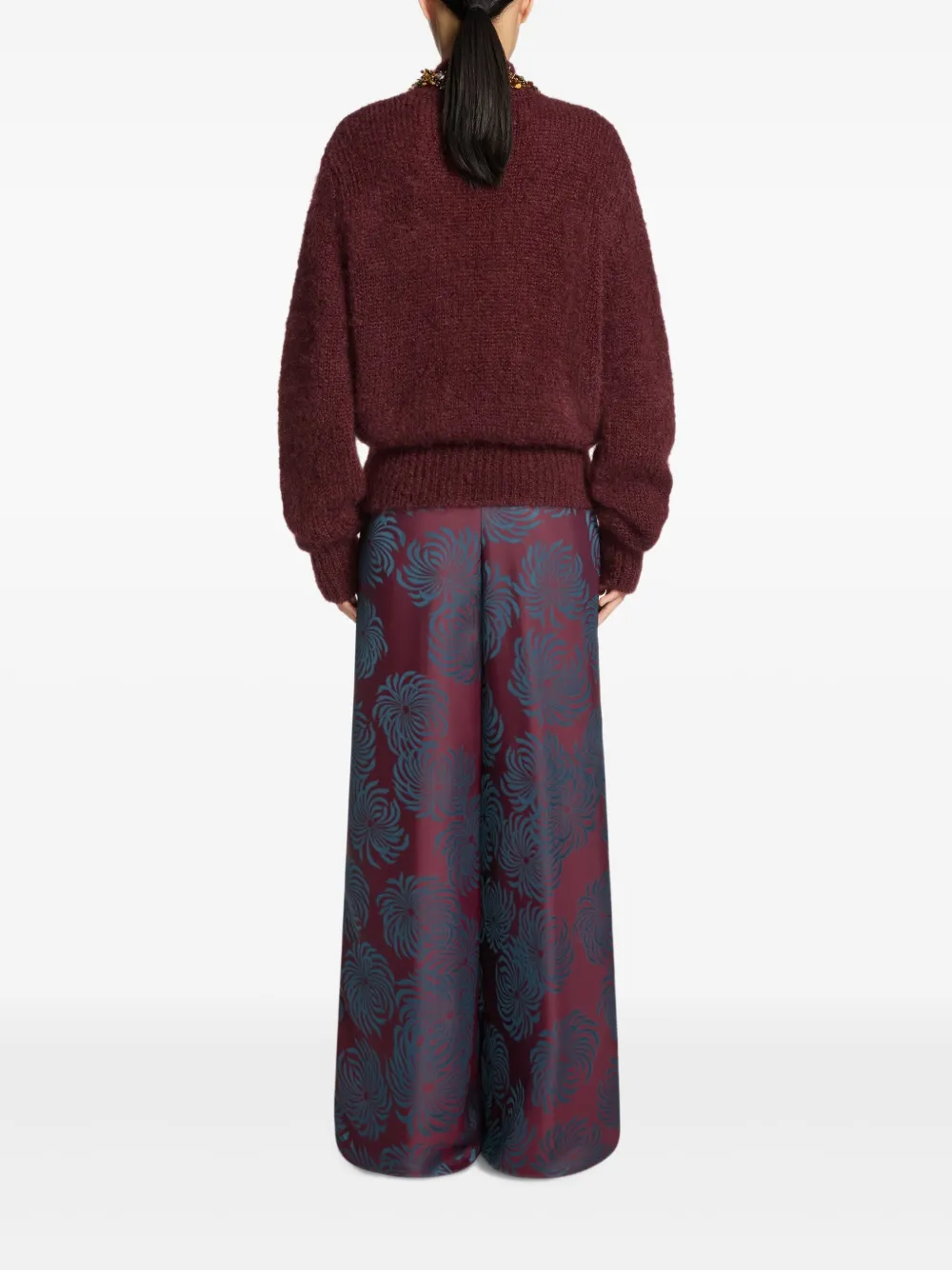 Dries Van Noten Roll-neck Sweater In Red