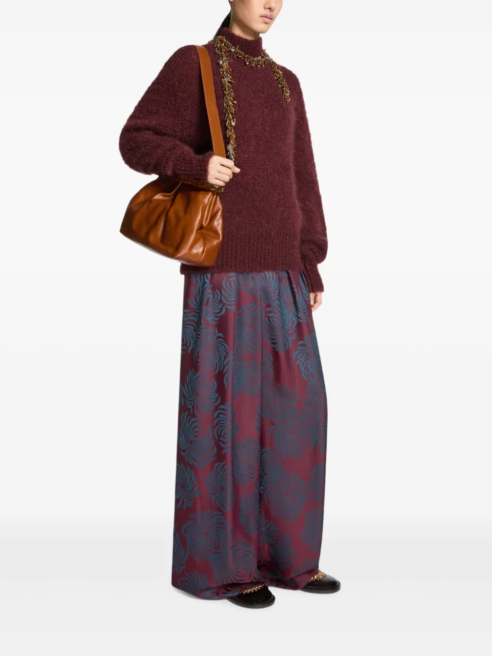 Dries Van Noten Roll-neck Sweater In Red