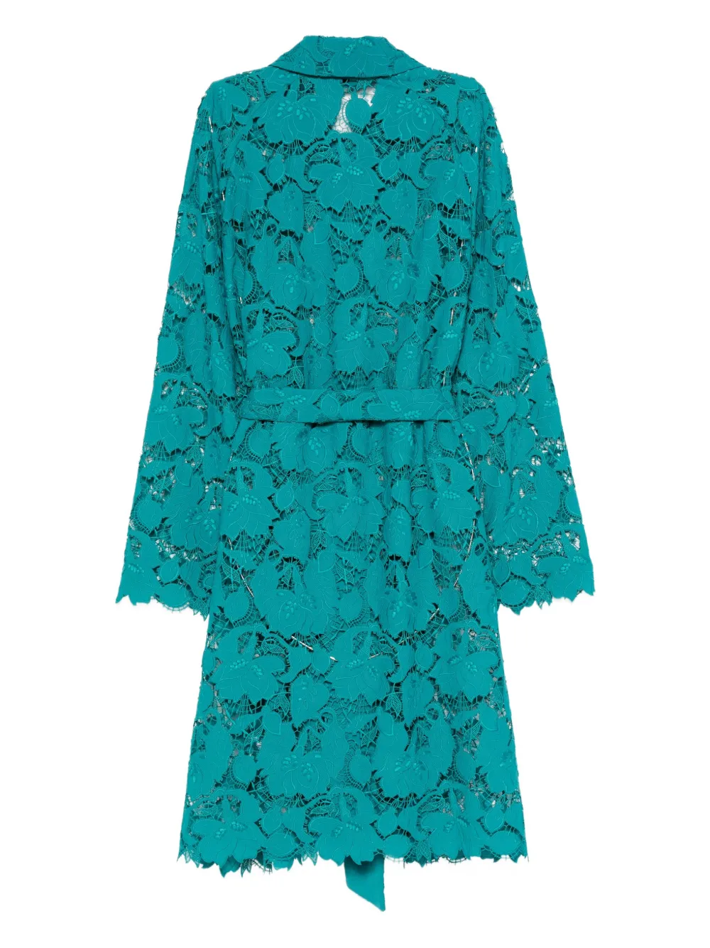 Talbot Runhof Floral-lace Coat In Multi