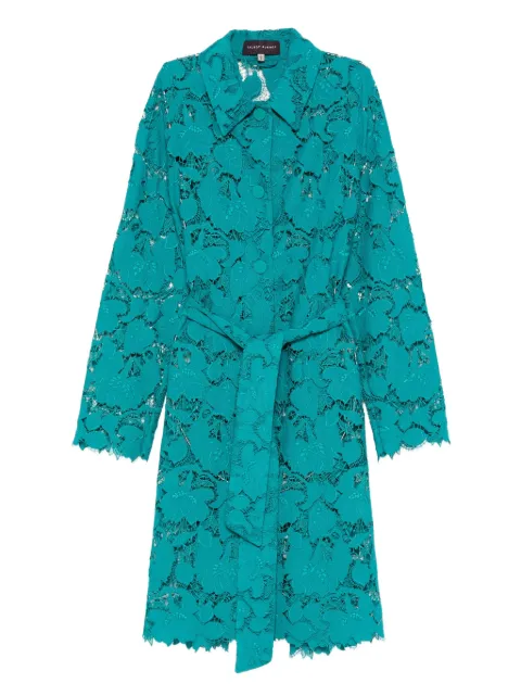 Talbot Runhof floral-lace coat