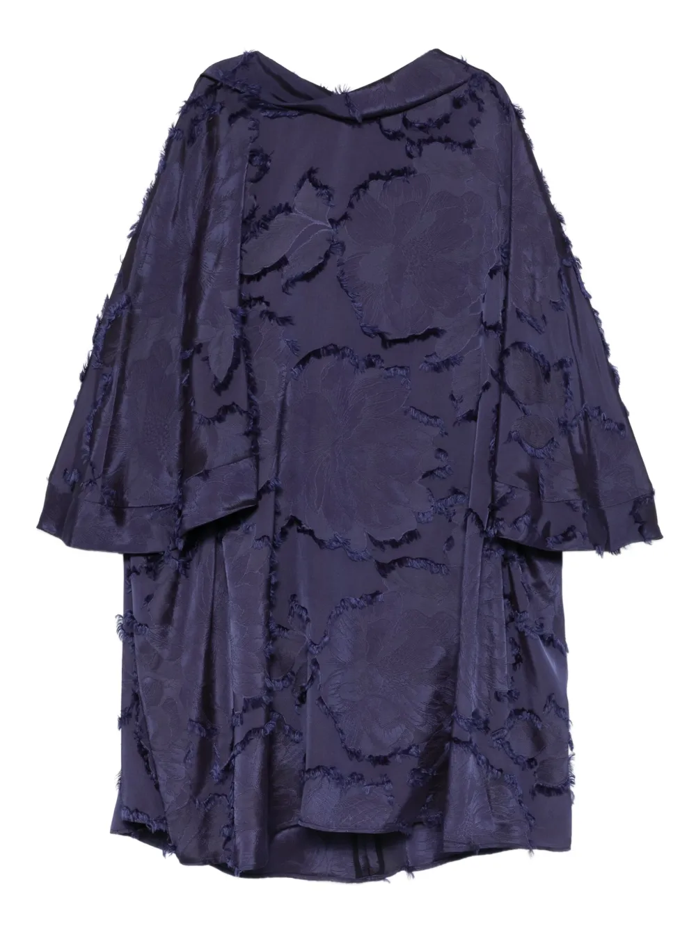 Talbot Runhof robe courte à franges | bleu | Image 1