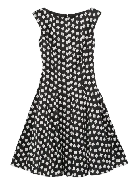 Talbot Runhof vestido camisero con estampado geométrico