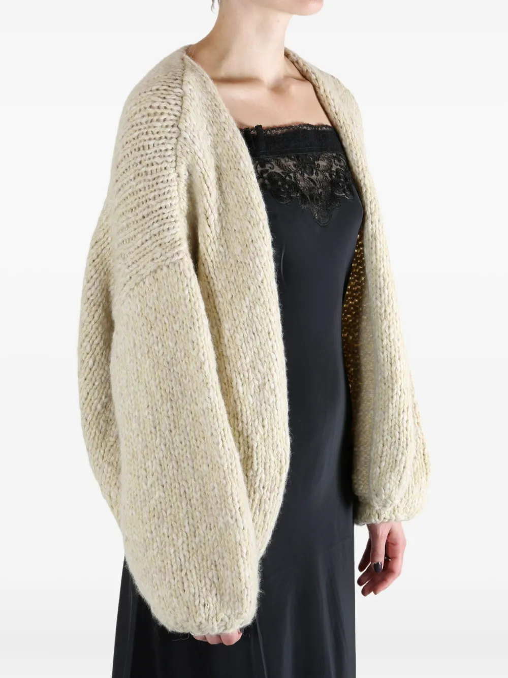 Casey Casey Open-front Cardigan In Neutral